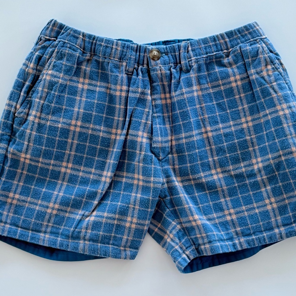Chubbies Reversible Shorts Mens Large L Plaid Lounge Casual Weekend Aqua & Pink‎ - Picture 5 of 13